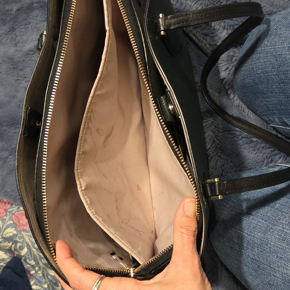 Kate Spade Forest Green Leather Handbag - Picture 9 of 17